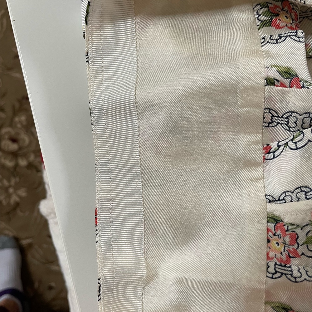 Carmine Pleated Gemini Link Rose Silk Skirt from Tory Burch - Picture 6 of 7